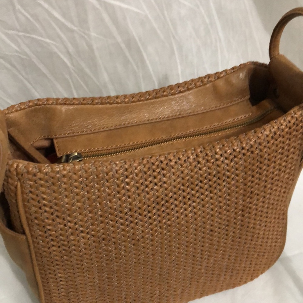 HOBO Woven Leather Crossbody Shoulder Bag - Picture 2 of 10